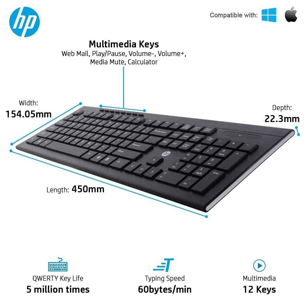 HP Slim Wireless Keyboard Mouse