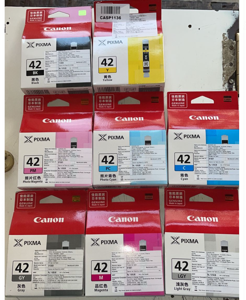 Canon Pixma 42 Ink Cartridge, Pack of 8pis