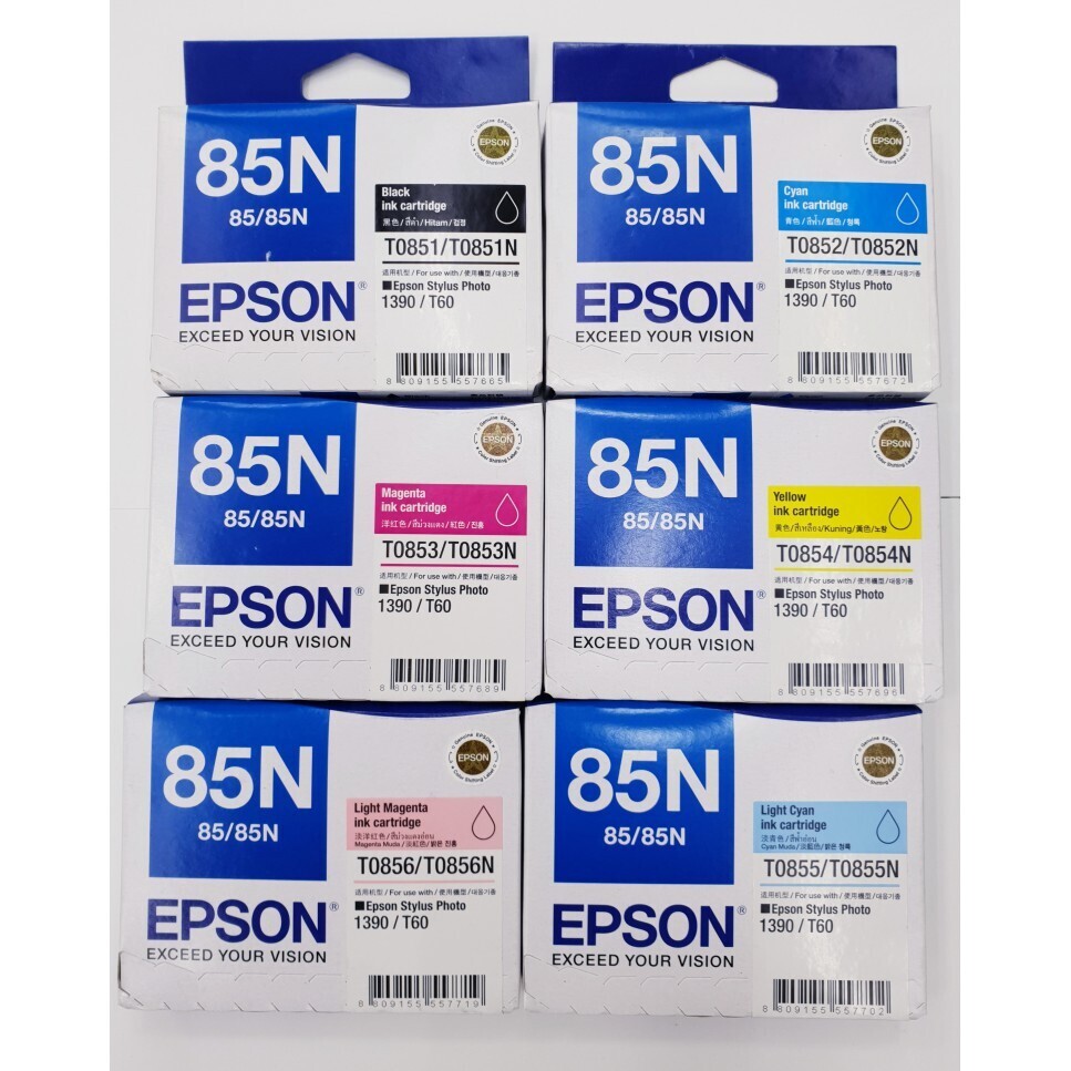 Epson 85N Ink Cartridge, 6-pcs 1-Set