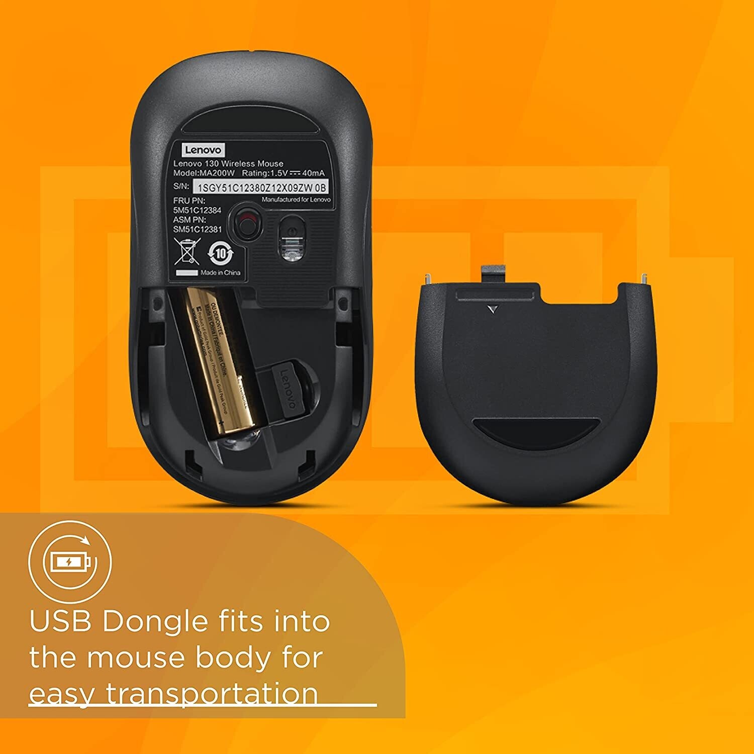 Lenovo 130 Wireless Compact Mouse Lenovo 130 Wireless Compact Mouse