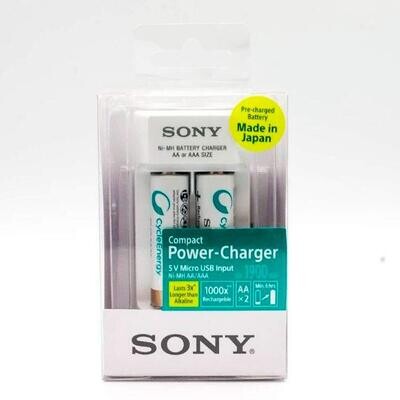 Sony 1900mah 2nos Rechargeable Battery with USB Travel Charger