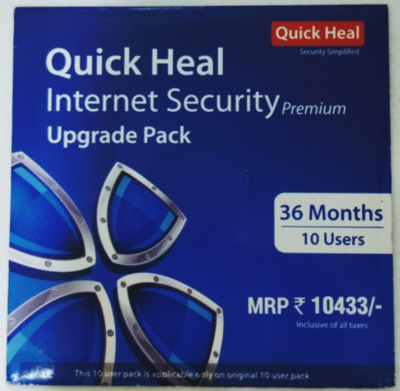 Renewal, 10 User, 3 Year, Quick Heal Internet Security