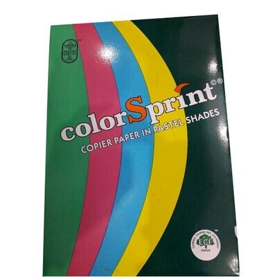 ColoeSprint copier Paper in pastel Sheds , Yellow ,A4 , 75Gsm , 500Sheet