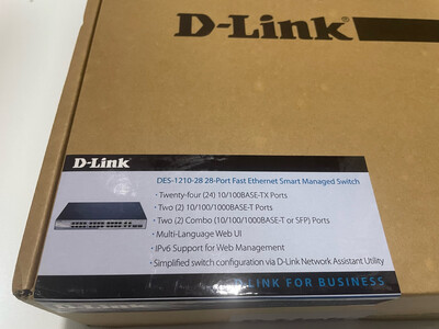 D-Link DES-1210-28 28-Port Ethernet Smart Managed Switch