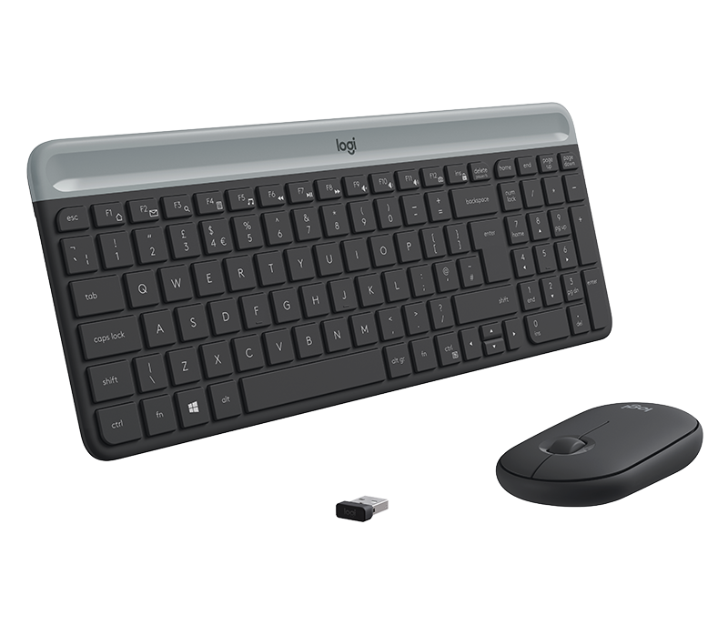 Logitech MK470 Slim Wireless Combo, Graphite