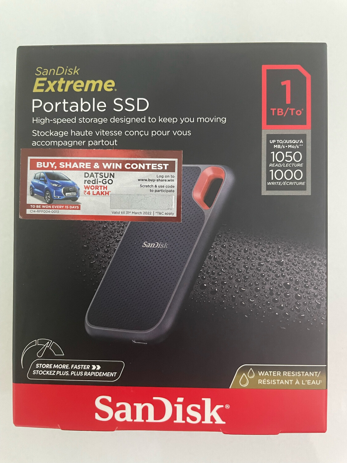 SanDisk 1TB Extreme Portable SSD SanDisk 1TB Extreme Portable SSD