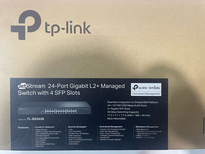 Tp Link TL-SG3428 JetStream 24-Port Gigabit L2 Managed Switch with 4 SFP Slots