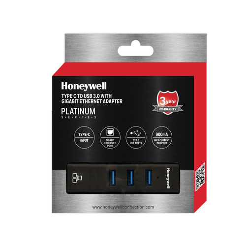 Honeywell Type-C to USB 3.0 with Gigabit Ethernet Adapter Honeywell Type-C to USB 3.0 with Gigabit Ethernet Adapter
