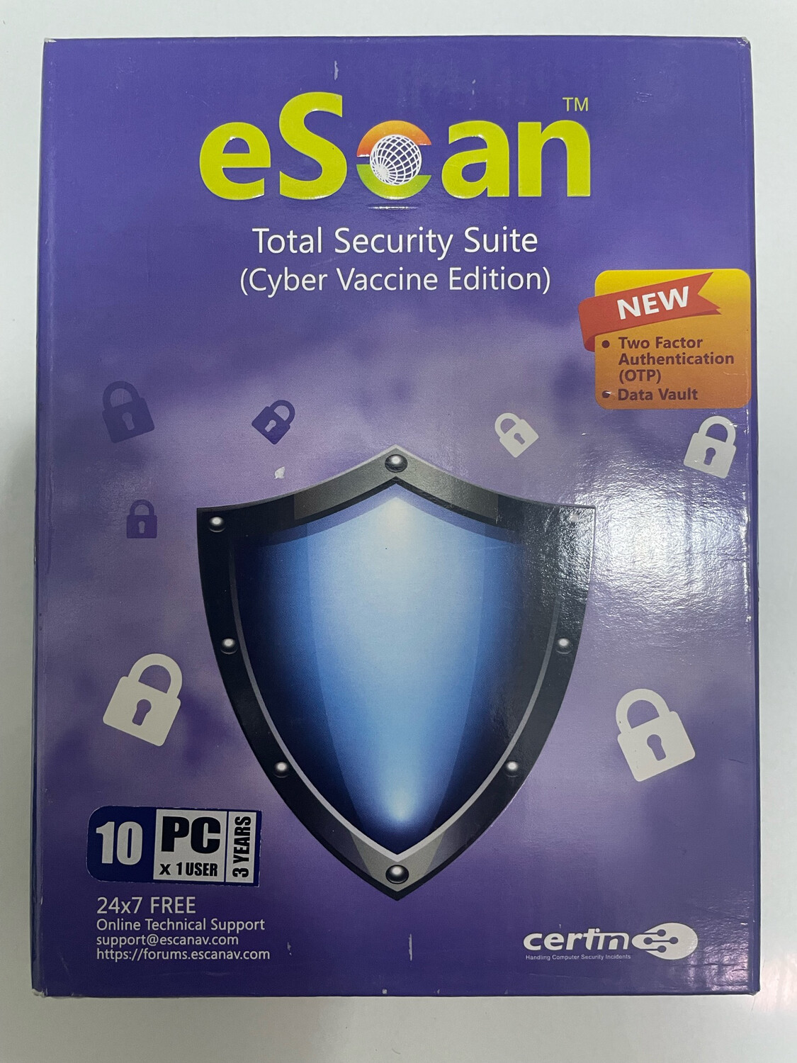 New, 10 User, 3 Year, eScan Total Security (v22x)