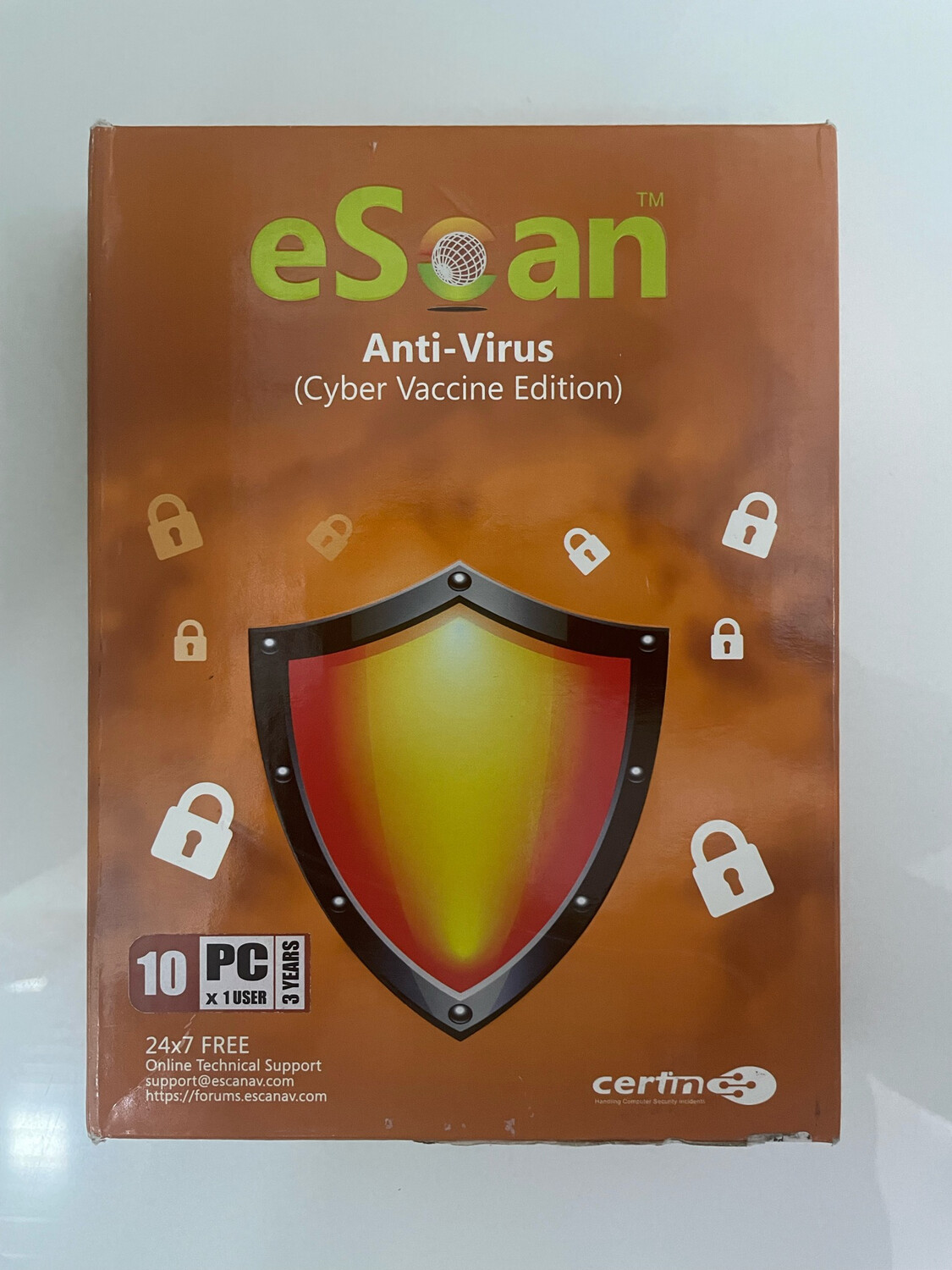 New v22x, 10 User, 3 Year, eScan Anti-Virus Security