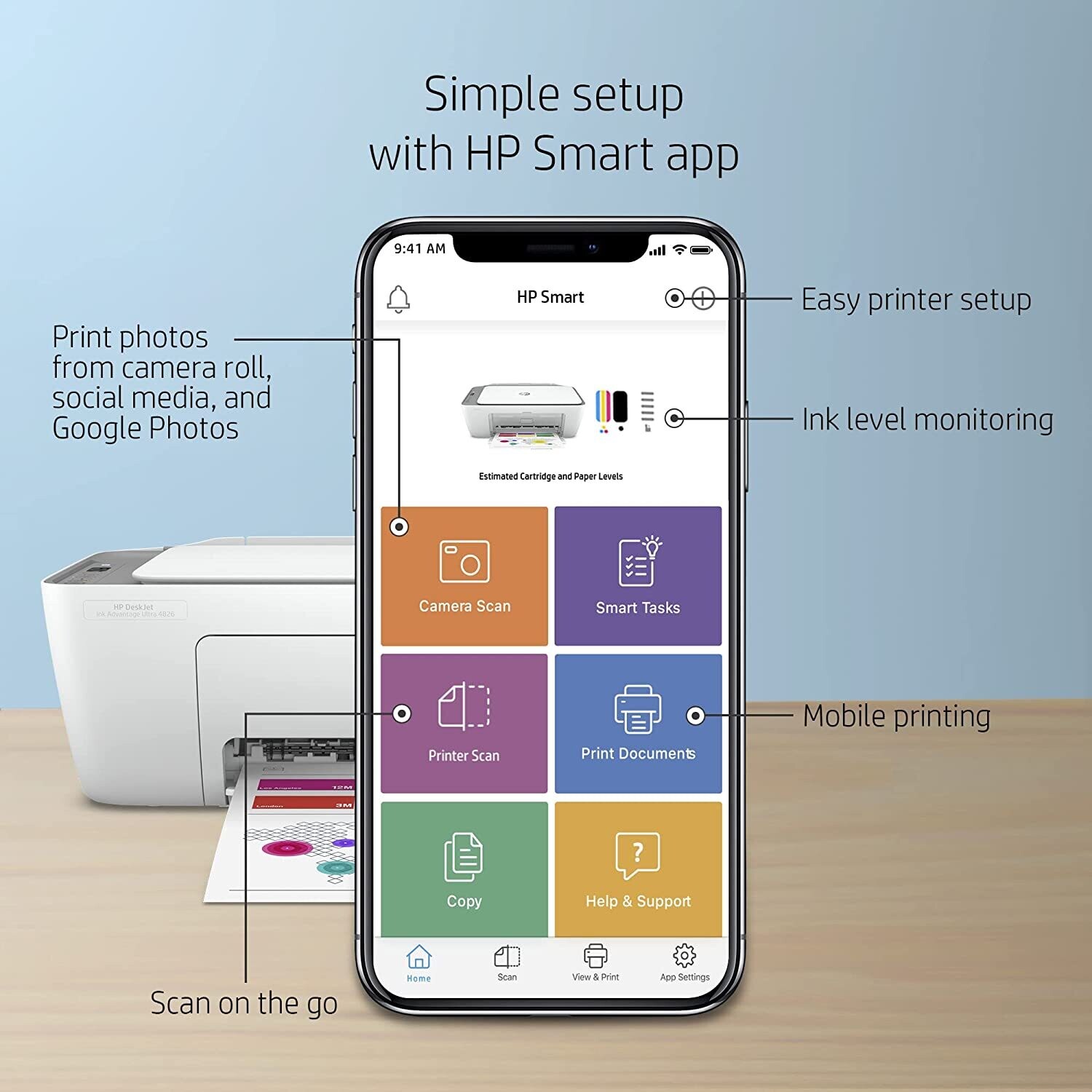HP Deskjet Ink Advantage Ultra 4826 Multifunction Printer HP Deskjet Ink Advantage Ultra 4826 Multifunction Printer