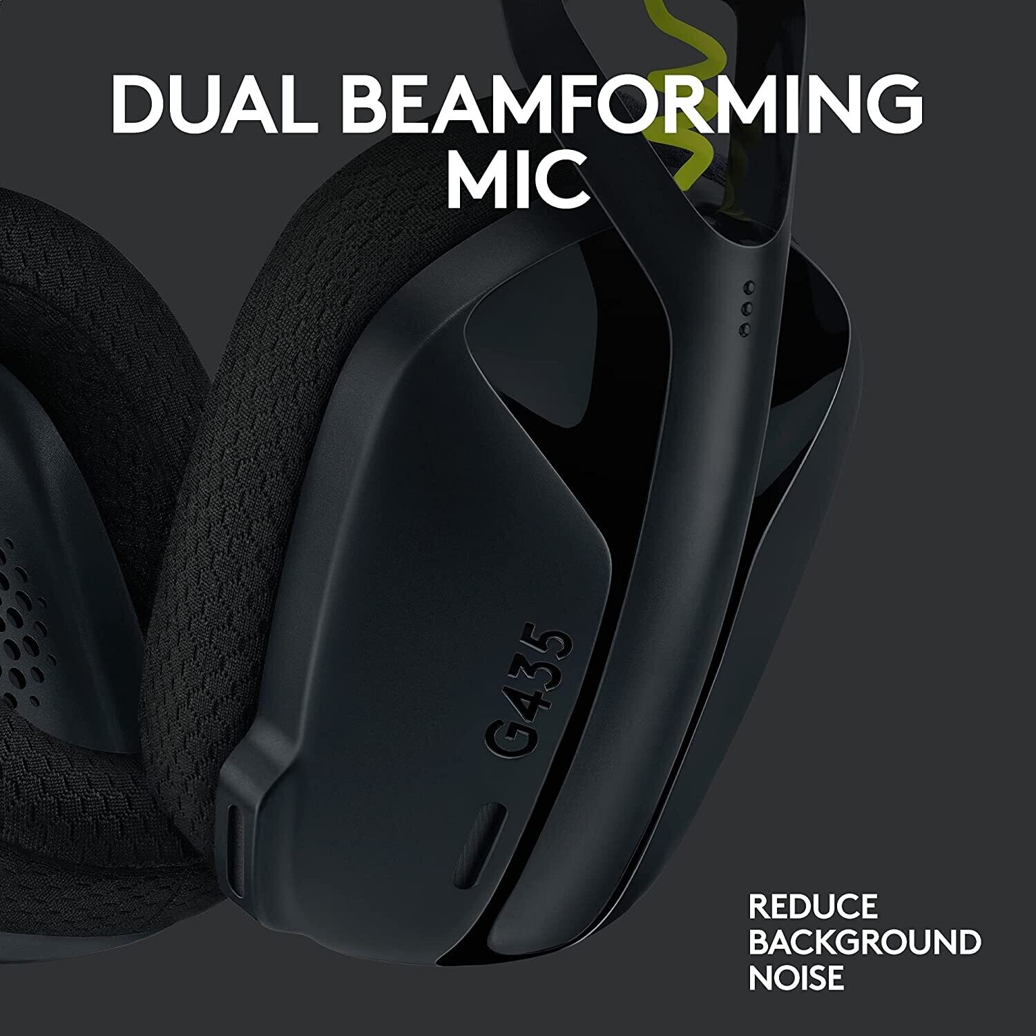 Logitech G435 Lightspeed and Bluetooth Wireless Gaming Headset ,Black Logitech G435 Lightspeed and Bluetooth Wireless Gaming Headset ,Black