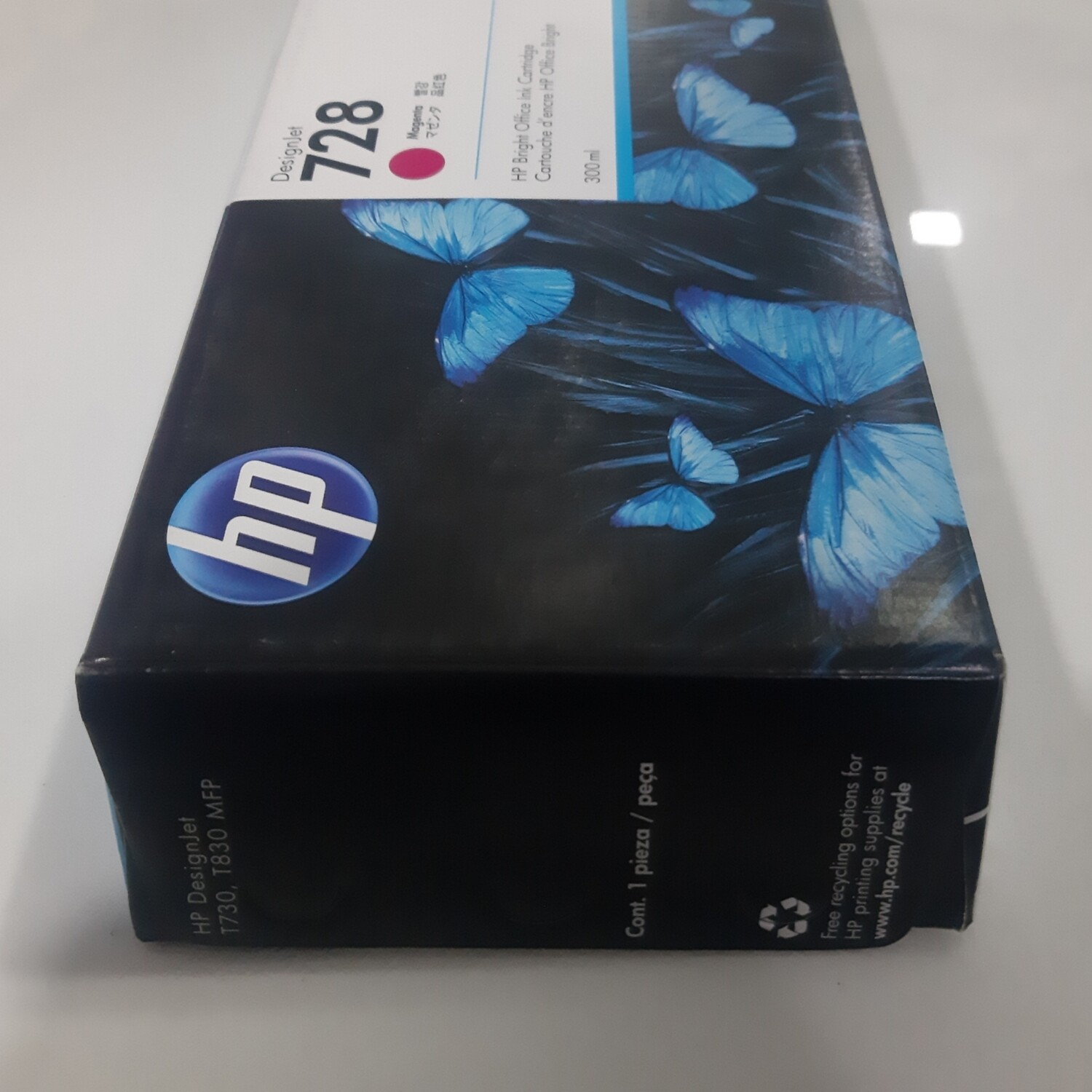 HP DesignJet 728 Magenta Ink Cartridge, 300ml (T730, T830)