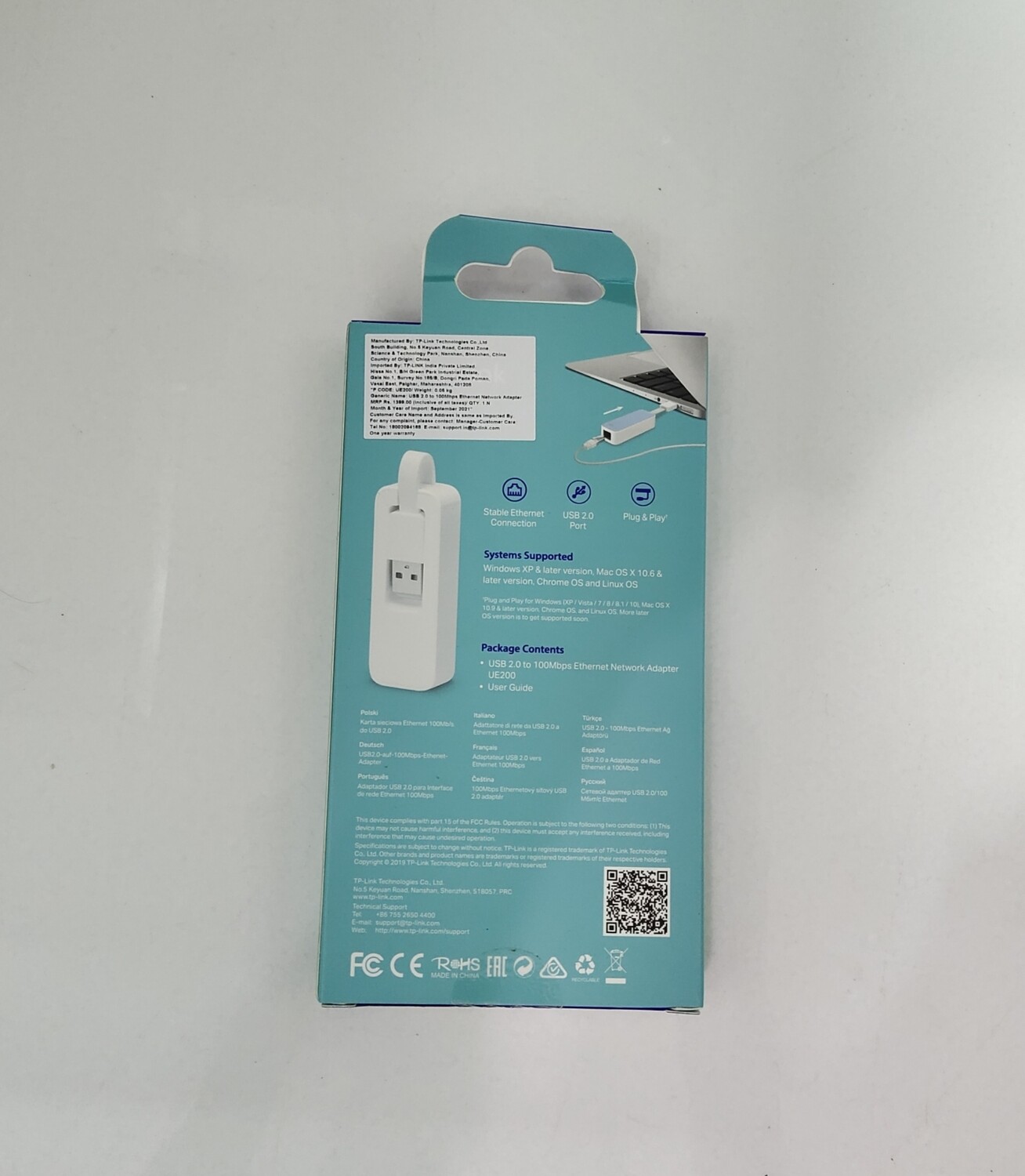 TP-Link USB 2.0 to Lan Ethernet Network Adapter TP-Link USB 2.0 to Lan Ethernet Network Adapter