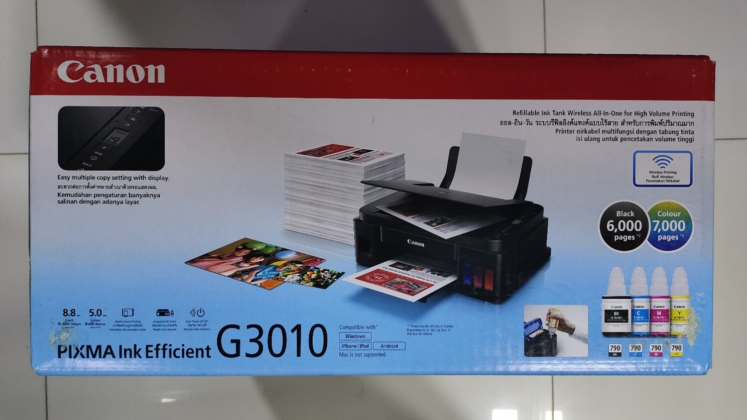 Canon G3010 Multifunction Wi-Fi Ink Tank Printer