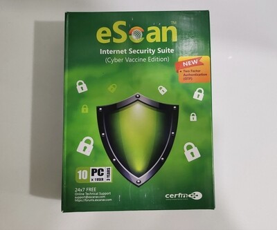 New v22x, 10 User, 3 Year, eScan Internet Security