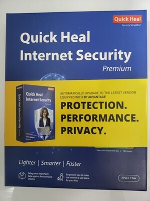3 User, 1 Year, Quick Heal Internet Security 3 User, 1 Year, Quick Heal Internet Security