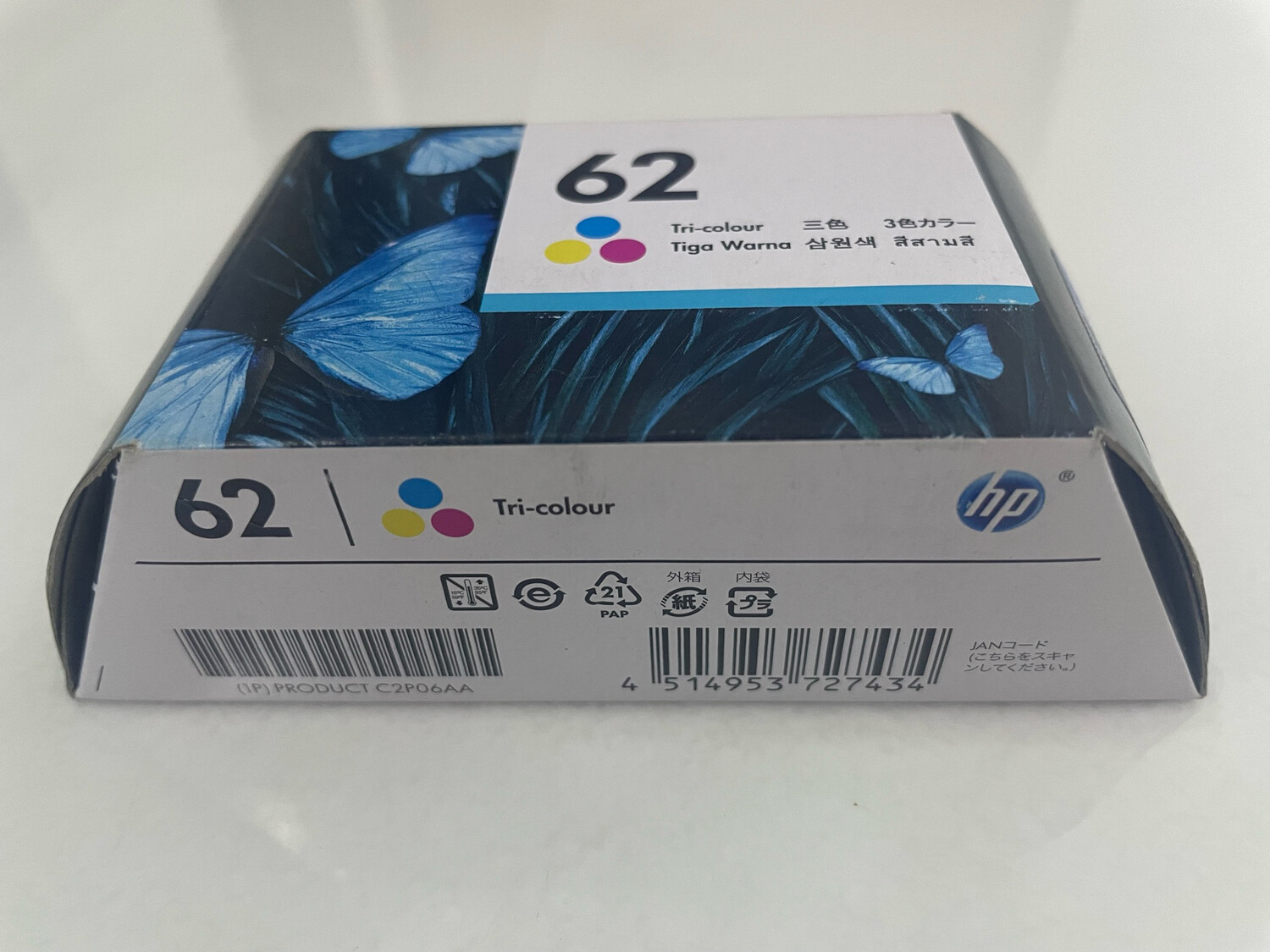 HP 62 Tri Color Ink Cartridge HP 62 Tri Color Ink Cartridge