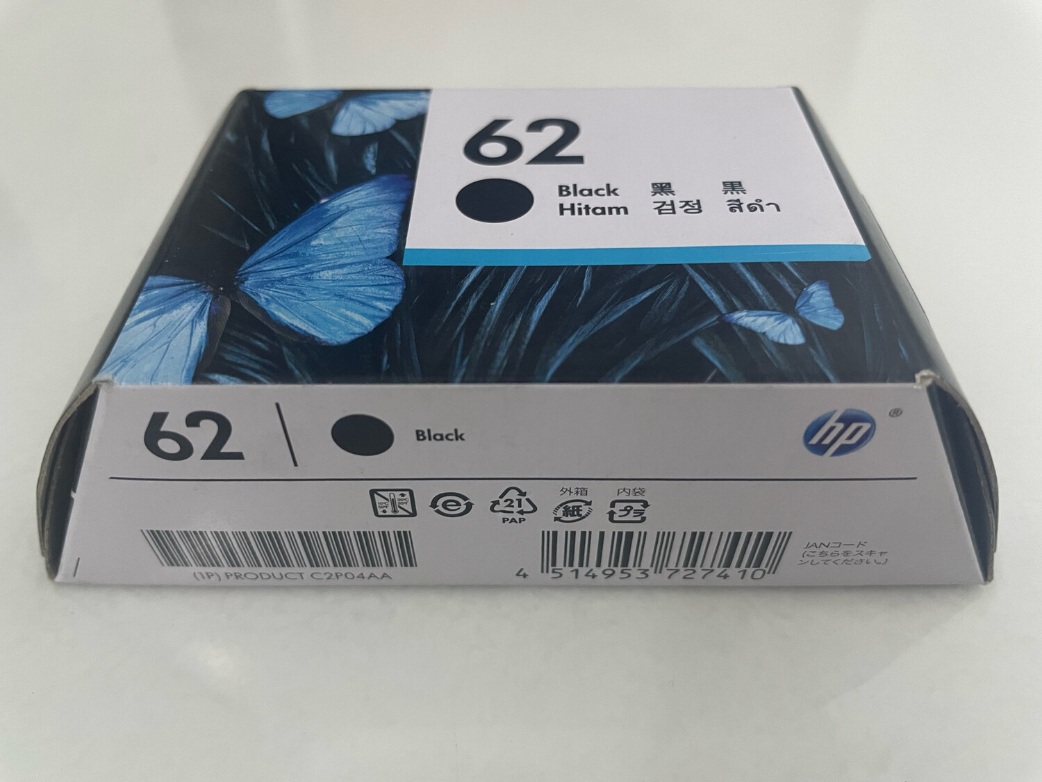 HP 62 Black Ink Cartridge HP 62 Black Ink Cartridge