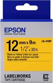 Epson  LK-4YBP 12 mm Black on Yellow Label tape
