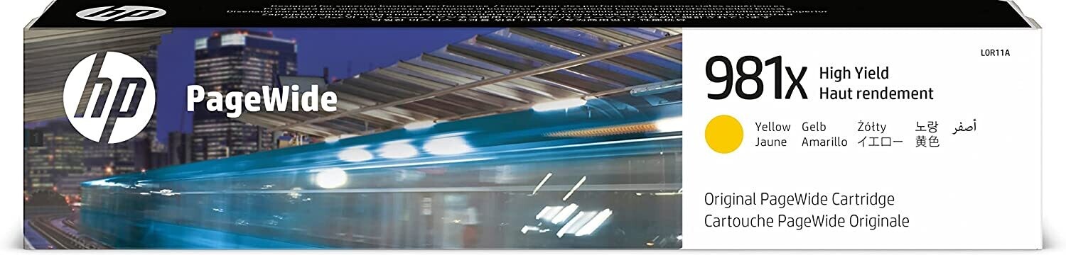 HP 981X High Yield Yellow PageWide Cartridge HP 981X High Yield Yellow PageWide Cartridge