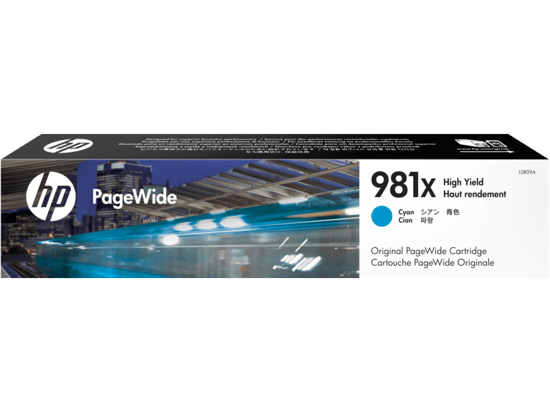 HP 981X High Yield Cyan Original PageWide Cartridge HP 981X High Yield Cyan Original PageWide Cartridge