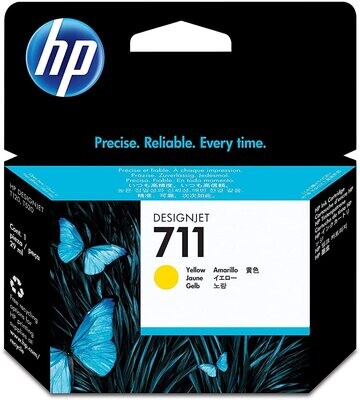 HP DesignJet 711 Yellow Ink Cartridge (CZ132ZZ)