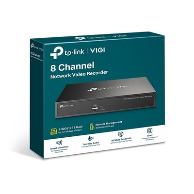 TP Link VIGINVR1008H 8 Channel Network Video Recorder