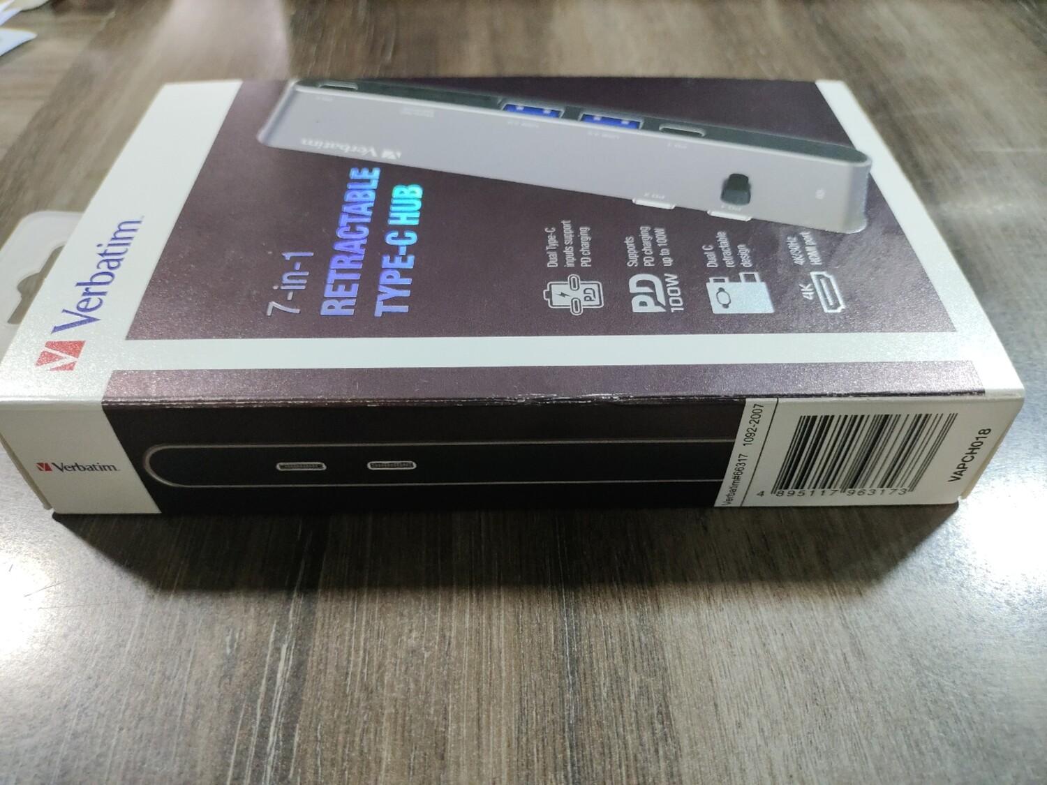 Verbatim 7in1 Retractable Type-C Hub