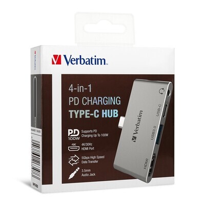 Verbatim 4in1 PD Charging Type-C Hub
