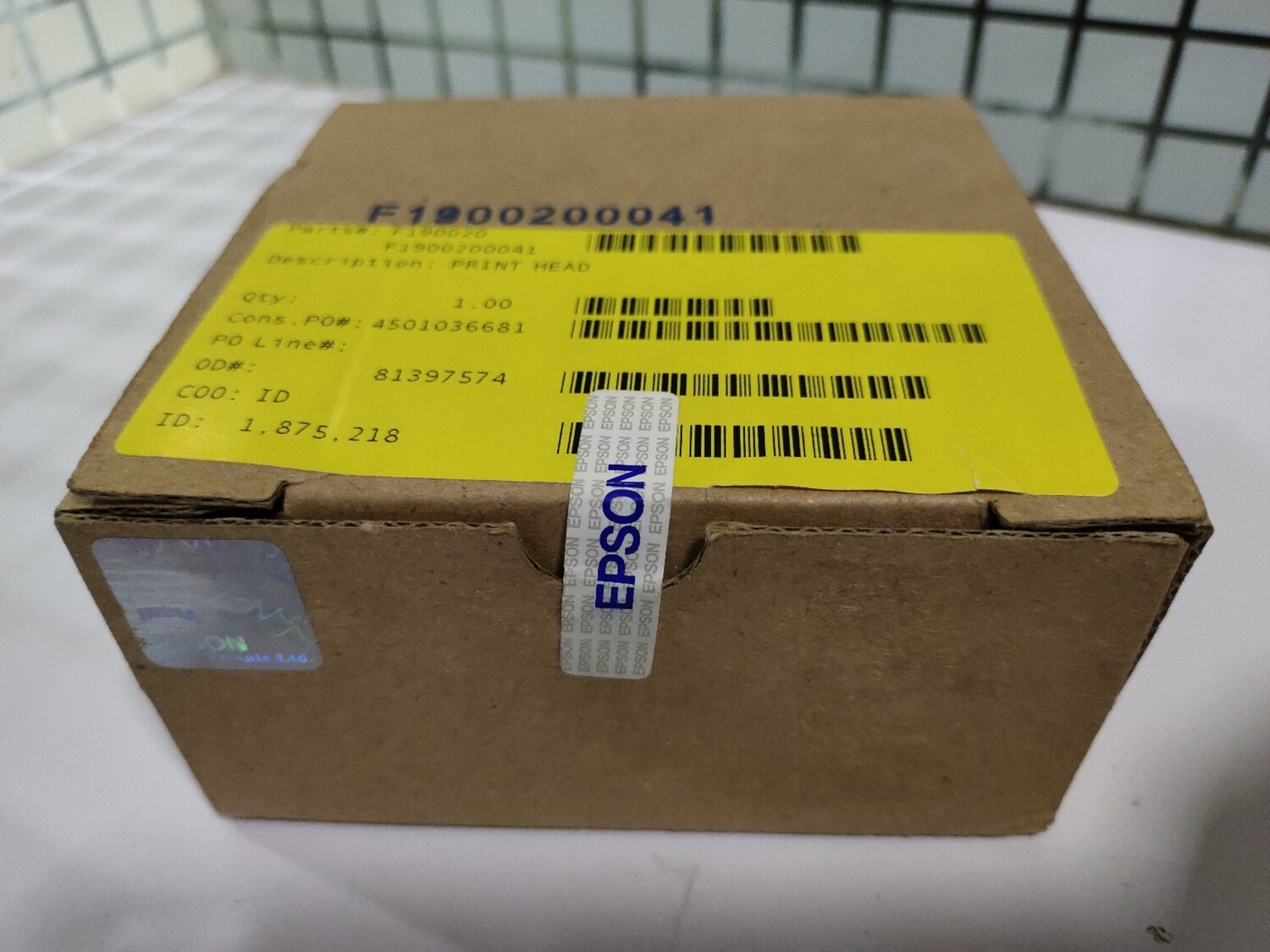 Epson F190020 Printhead for WF-7011, WF-7511 Epson F190020 Printhead for WF-7011, WF-7511