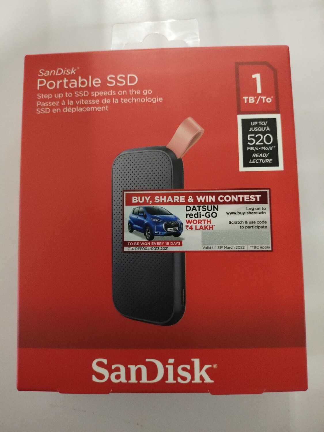 Sandisk 1TB Portable SSD (SDSSDE30-1T00-G26) Sandisk 1TB Portable SSD (SDSSDE30-1T00-G26)