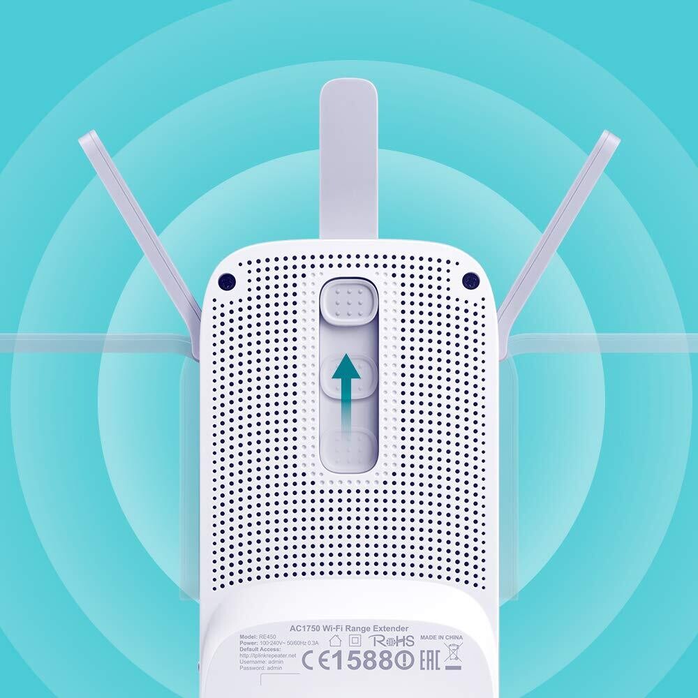TP-Link RE450 AC1750 Wi-Fi Range Extender TP-Link RE450 AC1750 Wi-Fi Range Extender