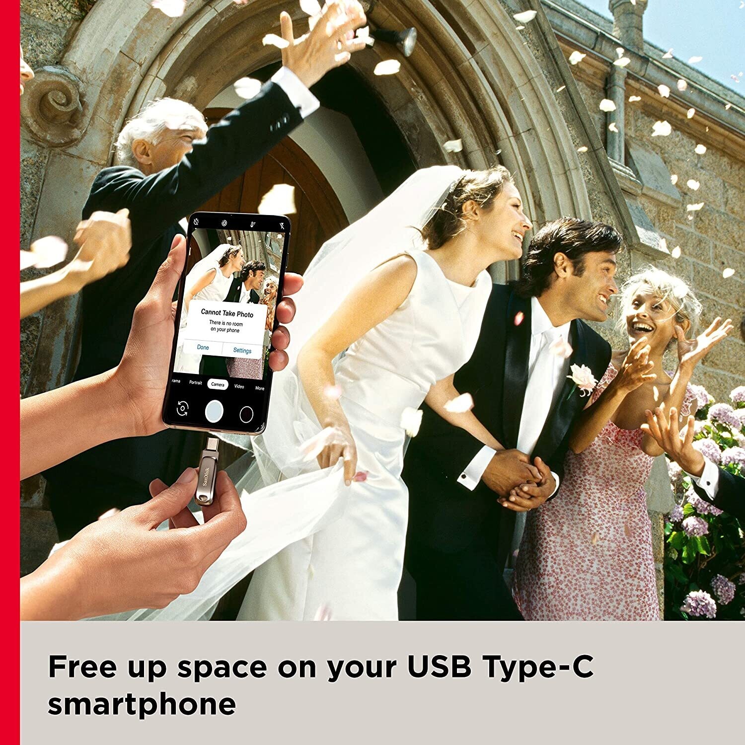 SanDisk 64GB Dual Drive Luxe USB Type-C Pen Drive for mobile