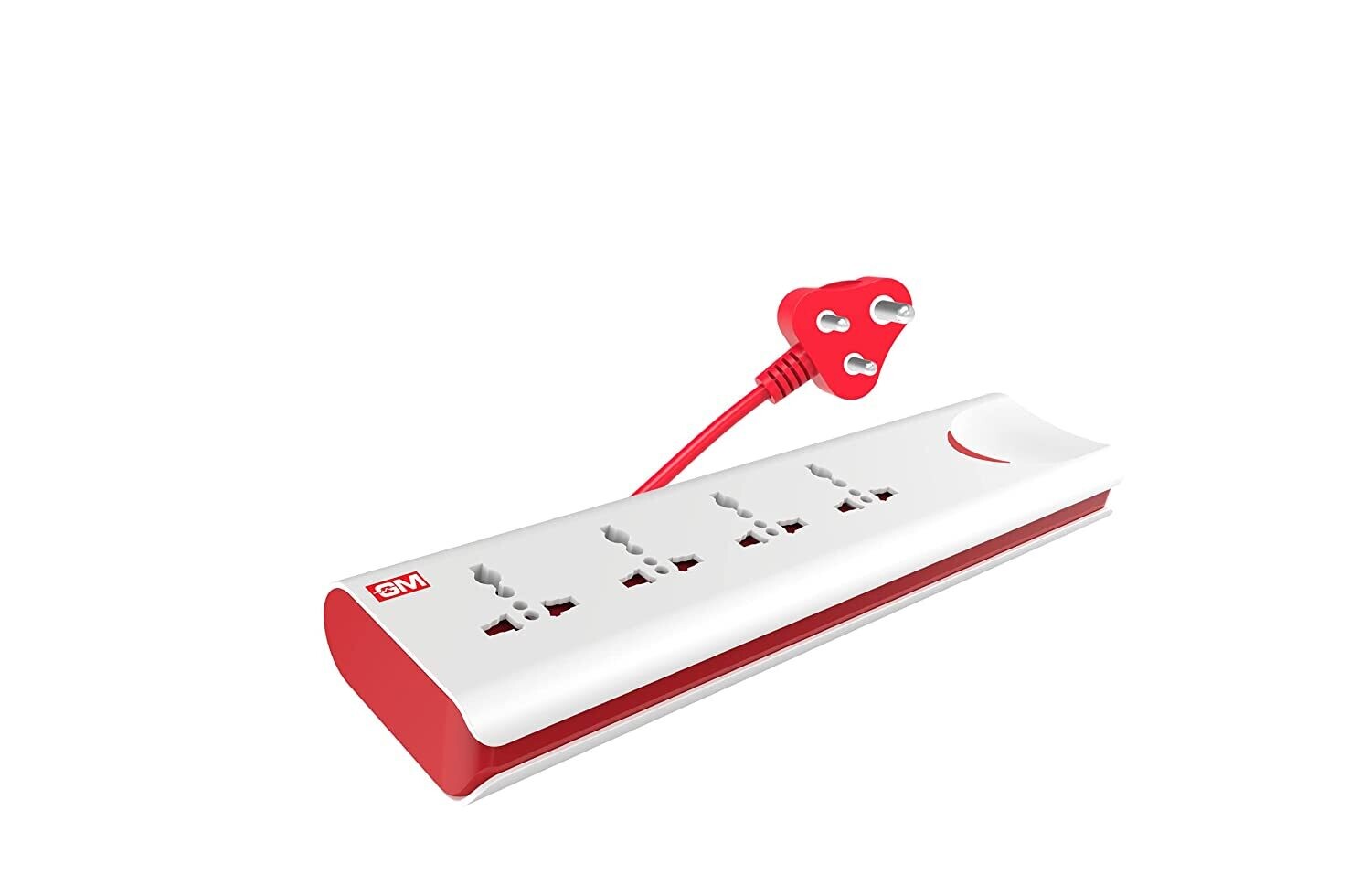 GM 3060 E-Book 4 Sockets , 1 Switch Power Strip with Master Switch , 2 Mtr GM 3060 E-Book 4 Sockets , 1 Switch Power Strip with Master Switch , 2 Mtr