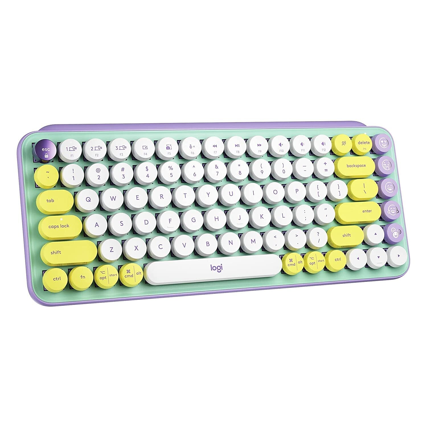 Logitech POP Keys Mechanical Wireless Keyboard, Daydream