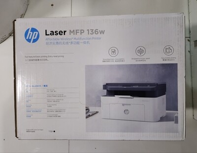 HP 136w Multi-function 20ppm Laser Printer HP 136w Multi-function 20ppm Laser Printer