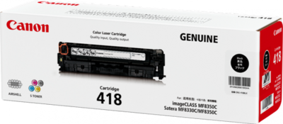 Canon 418 Black Toner Cartridge