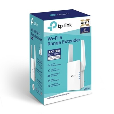 TP Link RE505X AX1500 Wi-Fi 6 Range Extender