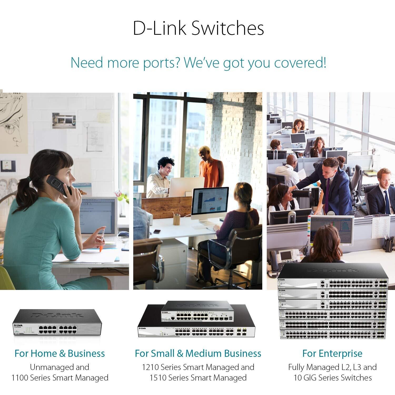 D Link DGS-1510-28X Gigabit Stackable Smart Managed Switch