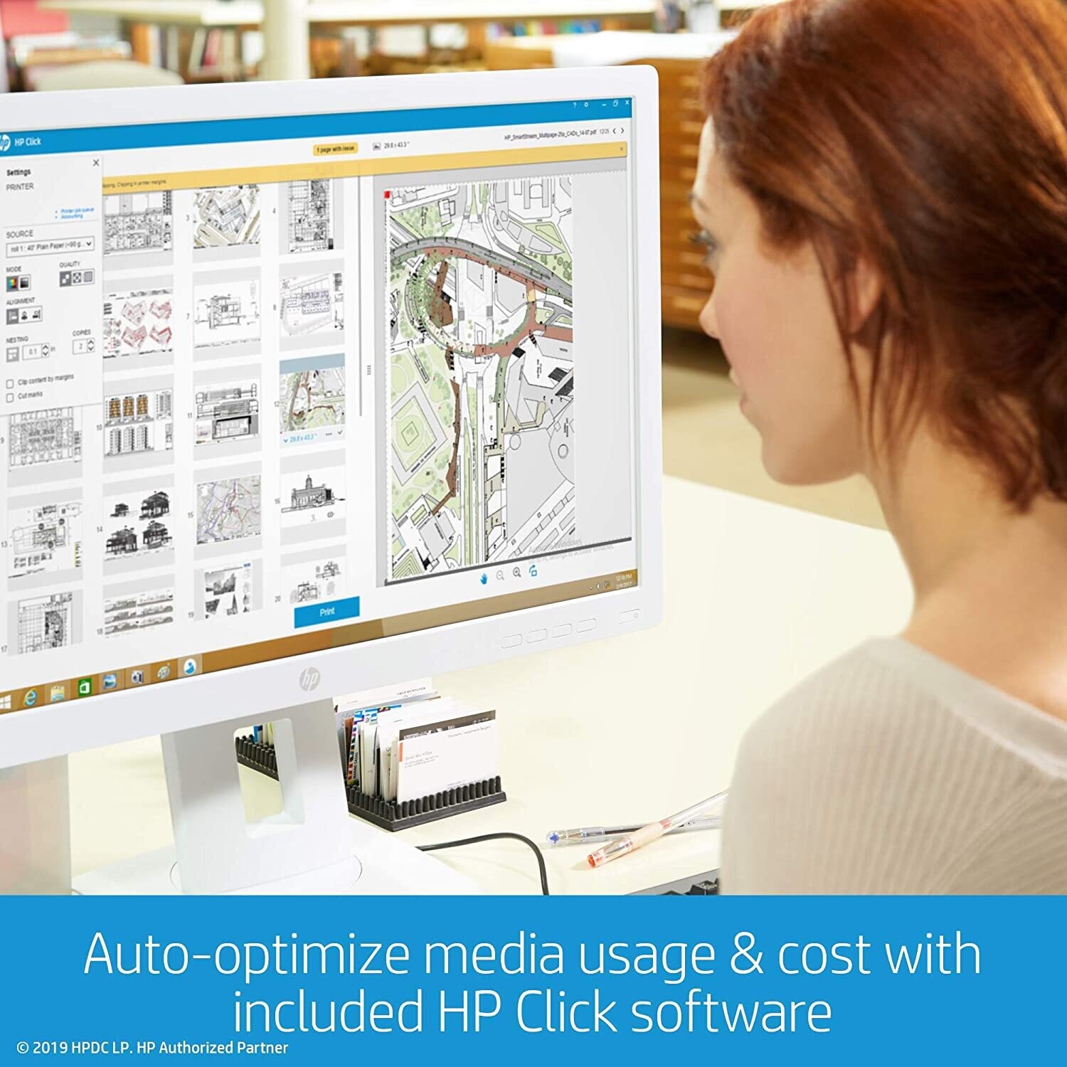 HP DesignJet T230 24-inch Compact Large Format Plotter Printer
