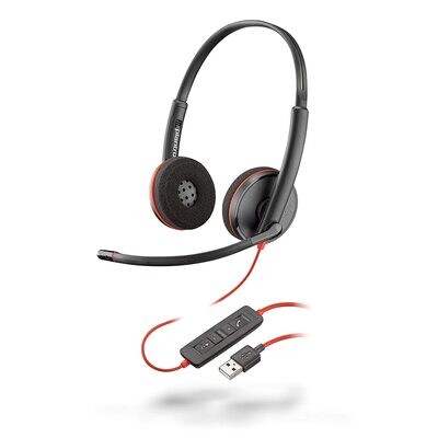 Plantronics Blackwire USB 3220 On Ear Headphones