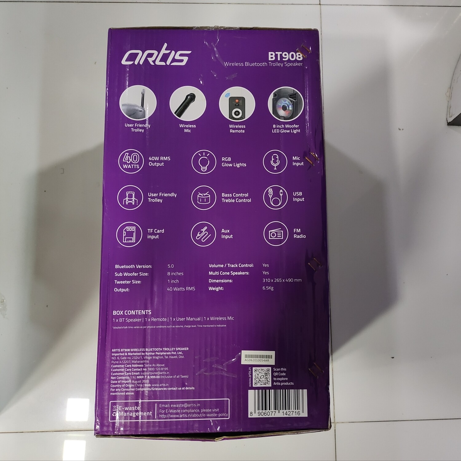 Artis BT908 Bluetooth Speaker Artis BT908 Bluetooth Speaker