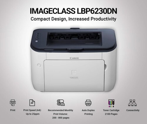 Canon LBP6230dn Single Function 25ppm Laser Printer Canon LBP6230dn Single Function 25ppm Laser Printer