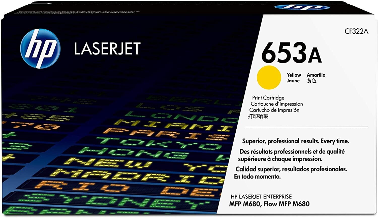 HP 653A Yellow Toner Cartridge CF322A