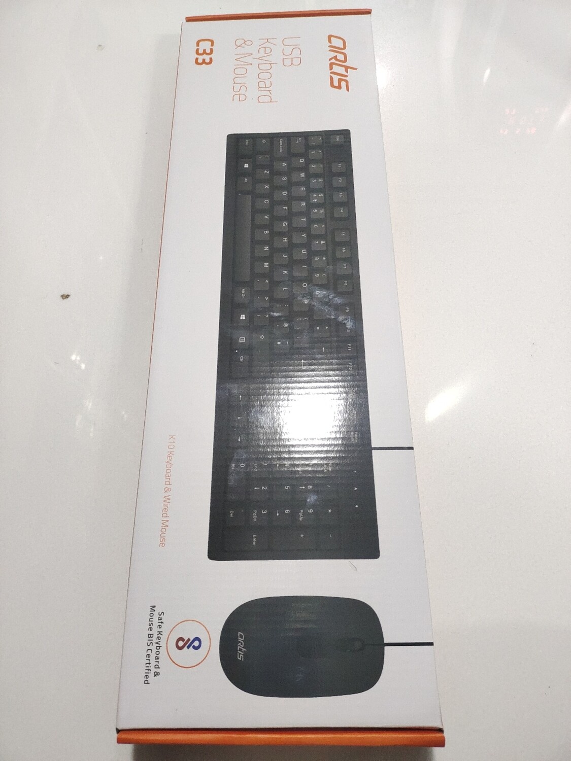 Artis C33 USB Keyboard Mouse Combo Pack