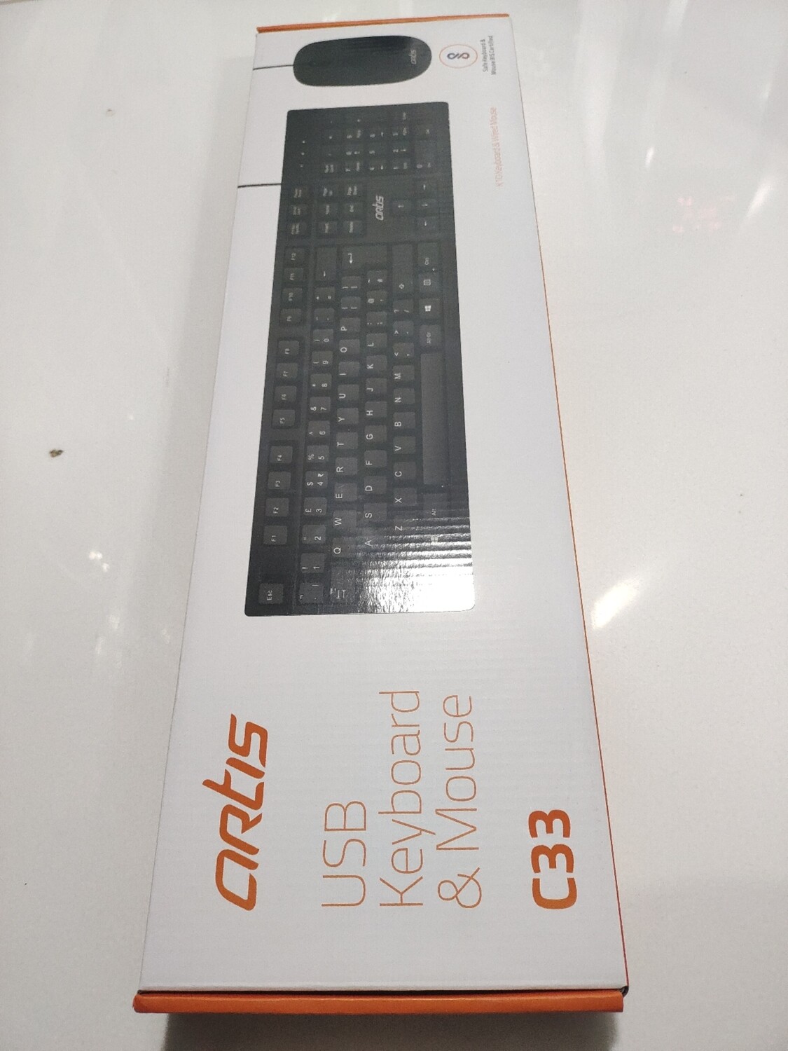 Artis C33 USB Keyboard Mouse Combo Pack