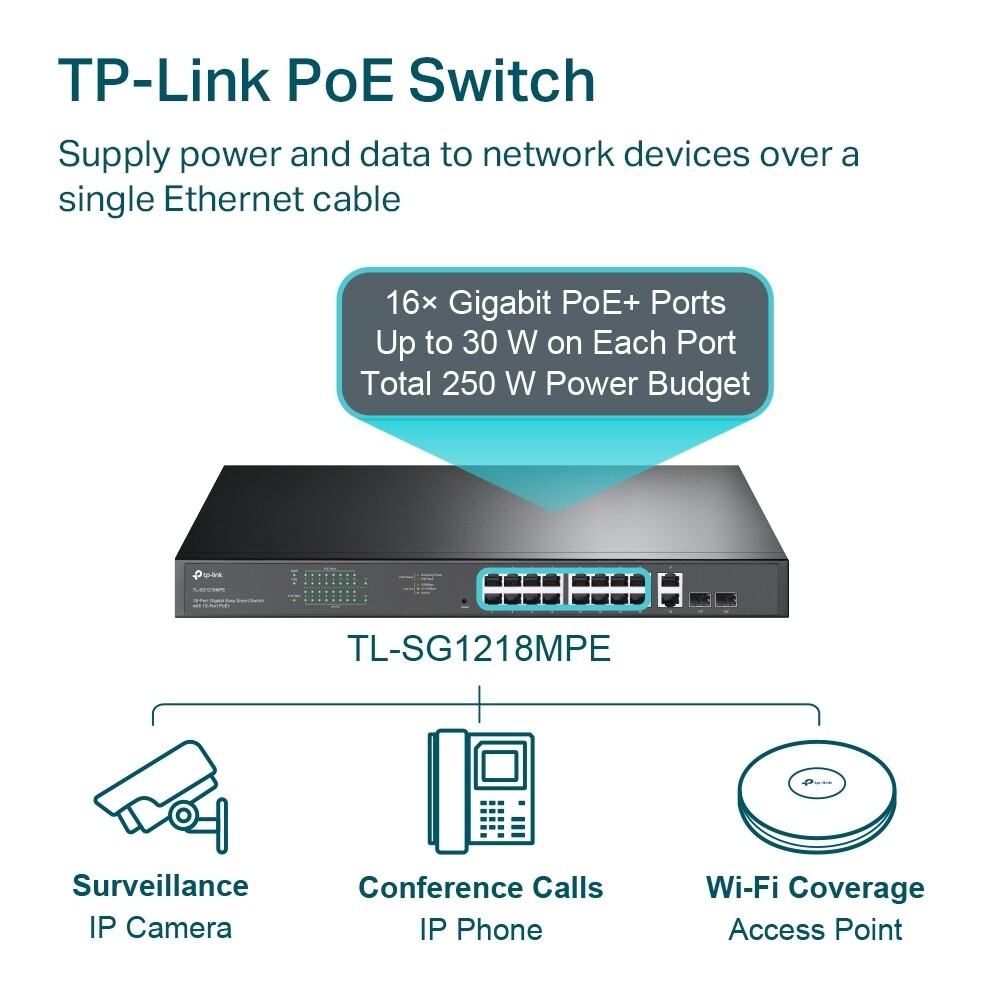 Tp-link SG1218MPE  18-Port Gigabit Easy Smart Switch