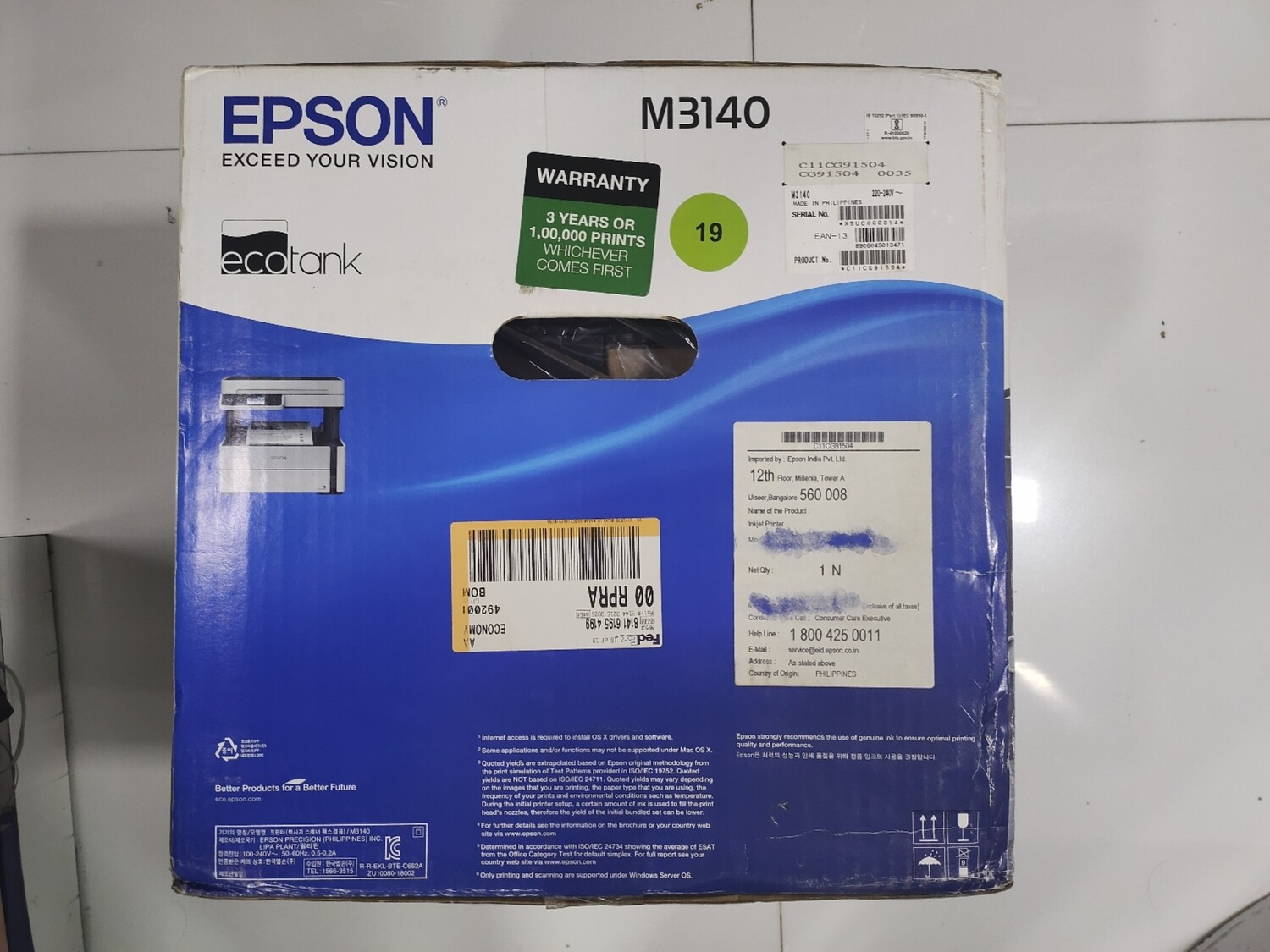 Epson M3140 Multifunction Ink Tank Printer