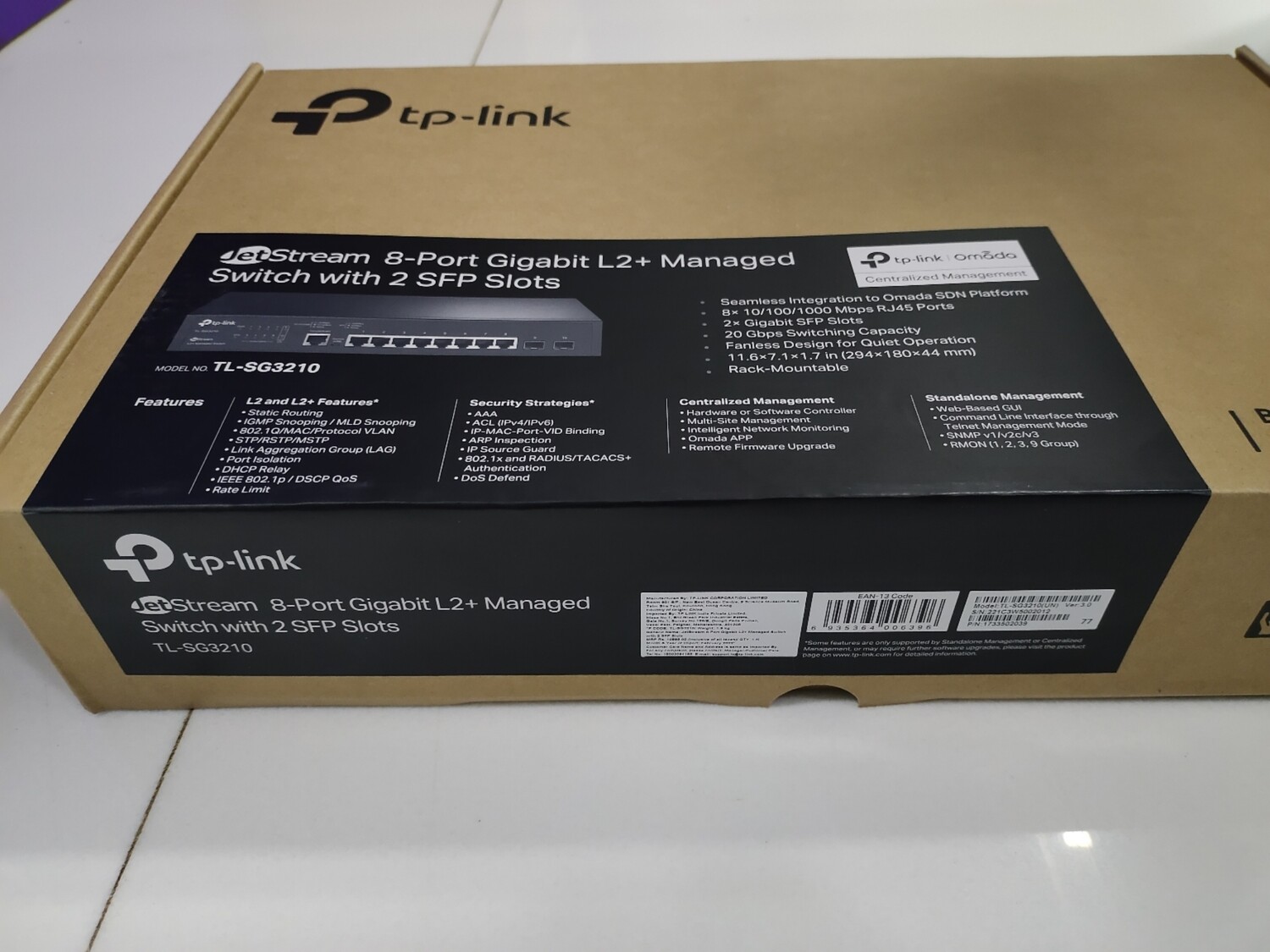 TP-Link SG3210 JetStream 8-Port Gigabit L2 + Managed Switch